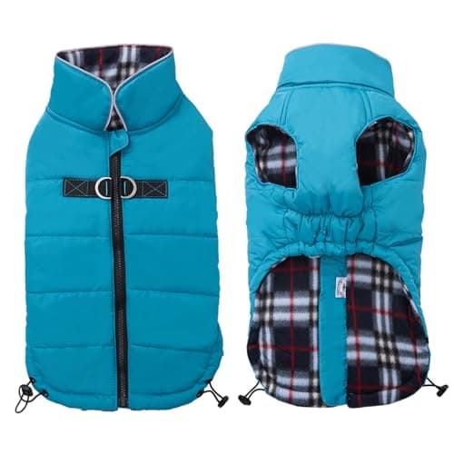 Geyecete Dog Winter Warm Coat Jacket, Windproof Snowproof, Pet Outdoor Jacket for Small to Large Dogs - Blue - XS - Image 1