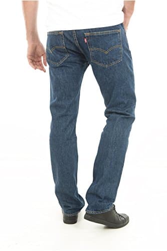 Levi's Men's 501 Original Fit Jeans (Also Available in Big & Tall), (New) Dark Stonewash, 35W x 34L - Image 2