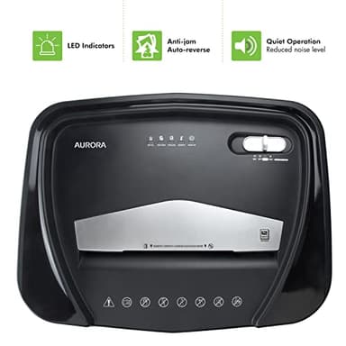 Aurora Professional Grade High Security 12-Sheet Micro-Cut Paper/CD and Credit Card Shredder/ 60 Minutes Continuous Run Time - Image 5
