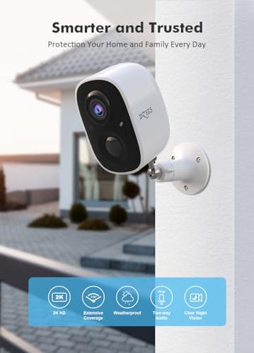 Dzees 2K Security Cameras Wireless Outdoor, Battery Powered AI Motion Detection Spotlight Siren Alarm WiFi Surveillance Indoor Home Camera, Color Night Vision, 2 Way Audio, SD/Cloud IP66, 4 Pack - Image 5