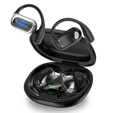 MAIJOFO AI Translation Earbuds Real Time, 144 Language Translator Earbuds OWS 4-in-1 Translation Headphones, Fit iOS and Android, Ideal for Travel Business Learning（Matte Black） - Image 1