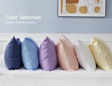 Sunflower Queen Pillowcases Set of 2, 100% Cotton Queen Pillow Cases 2, 20×30 inches Bright White, Soft and Breathable - Image 7