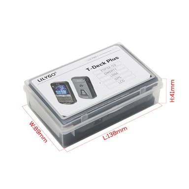 LILYGO T-Deck Plus ESP32-S3 915Mhz LORA-89 SX1262 Ulbox GPS 2.8-inch Display TTGO Development Board Black Keyboard External Antenna Strap ABS Shell - Image 8