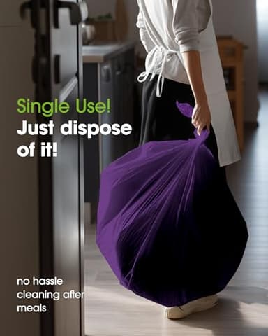 Pureegg Plastic Table Cloth Disposable 20 Pack, 54 x 108 Inch Table Cloths, Graduation Decorations Class of 2025, Graduation Party Tablecloths, Rectangle, Plastic Cover, Leakproof & Sturdy, Purple - Image 5