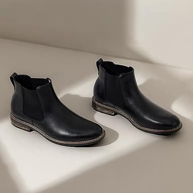 Bruno Marc Men's Classic Chelsea Ankle Dress Boots,Size 14,Black,URBAN-06-1 - Image 9