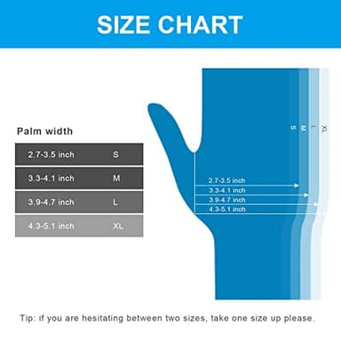 FINITEX Nitrile Disposable Medical Exam Gloves - 4 mil Powder-free Stretch Latex-Free Blue 100 PCS For Examination Home Cleaning Food Glove (100, Medium) - Image 9