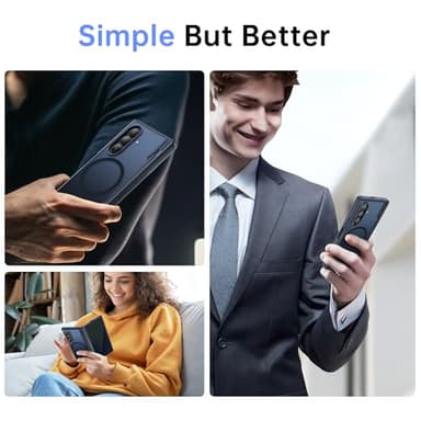 MOBOSI Magnetic for Z Fold 7 Case with Privacy Screen Protector, Compatible with Magsafe, Full-Body Slim Coverage Hinge Protection, Shockproof Phone Cover for Samsung Galaxy Z Fold7, Jet Black - Image 7