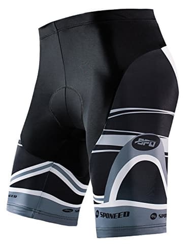 Bicycle Shorts for Cycling Pants 4D Gel Padded Biking Ride US M Grey Multi - Image 2