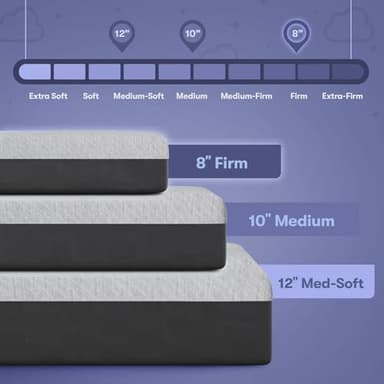 Celestial Sleep Gel Memory Foam Mattress in a Box, Made in The USA, CertiPUR-US® Certified Foam, Oeko-Tex, and Fiberglass-Free Certified Bed, 10 inch Medium - Twin - Image 6