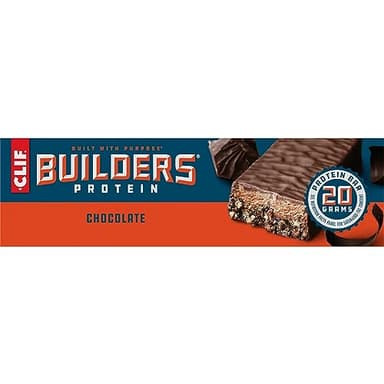 CLIF BUILDERS Protein Bars - Chocolate Flavor - 20g Plant Based Protein - Gluten Free - Non-GMO - Low Glycemic - No Artificial Sweeteners - 2.4 oz. (12 Pack) - Image 14