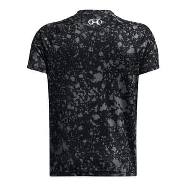 Under Armour Boys Tech Big Logo Printed Short-Sleeve T-Shirt, (009) Black / / White, Large - Image 2