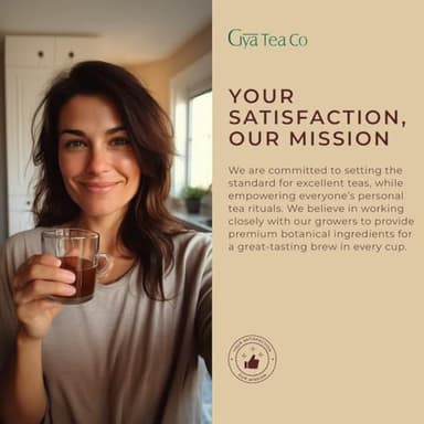 Gya Tea Co Hibiscus Berry Herbal Loose Leaf Tea - Natural Decaf Flower & Fruit Tea with Cranberry, Apple & Hibiscus for Body Wellness & Digestion Health - 5.29 Oz - 70 Cups - Image 7