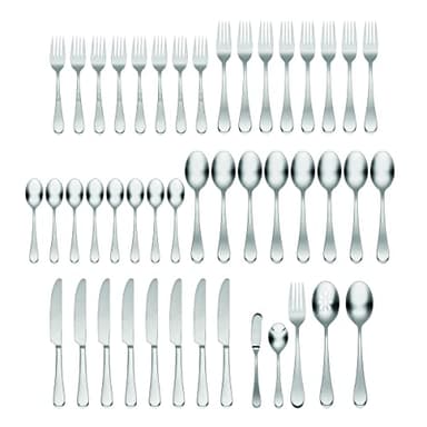 Oneida H326045Al20 Satin Icarus 45 Piece Everyday Flatware Set, Service For 8 - Image 1