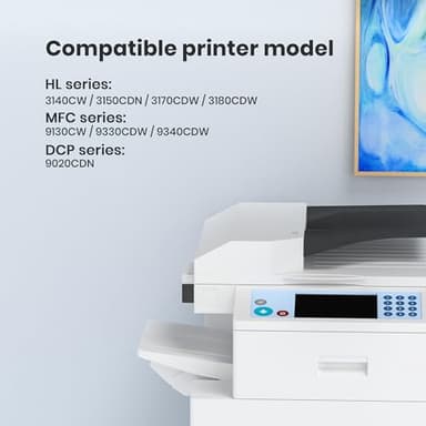 TN221 Toner Cartridge 2 Black: TN221BK Compatible Replacement for Brother TN-221 TN225 TToner Cartridges to Work with Brother HL-3170CDW MFC-9130CW MFC-9340CDW HL-3180CDW MFC-9330CDW HL-3140CW Printer - Image 3