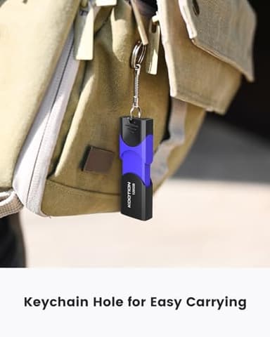 KOOTION 128GB Flash Drive 3 Pack USB Flash Drives Multicolor USB Drive Retractable Thumb Drive USB 2.0 Flash Drive Zip Drives High Speed Jump Drives with LED Indicator - 3Pack (Red, Green, Blue) - Image 8