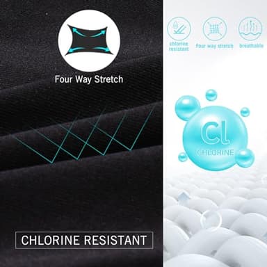 baleaf Women's Athletic Training Adjustable Strap One Piece Swimsuit Swimwear Bathing Suit Steel Blue 34/Small - Image 5