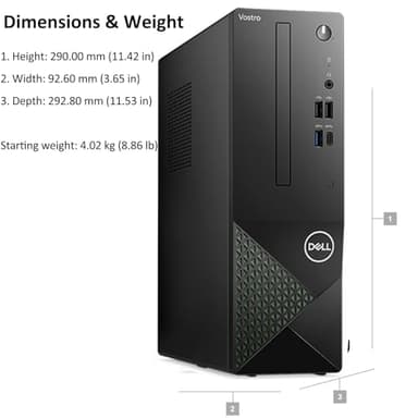 Dell Vostro 3030s Small Desktop SFF Business Computer, 14th Gen Intel 10-Core i5-14400 (Beat i7-13620H), 16GB DDR5 RAM, 512GB PCIe SSD, WiFi 6, Bluetooth, Type-C, DisplayPort, HDMI, Windows 11 Pro - Image 3