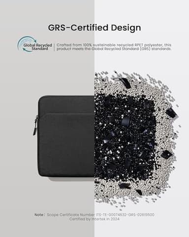 tomtoc Slim Laptop Sleeve for 14-inch MacBook Pro M4/M3/M2/M1 Pro/Max 2024-2021, Water-Resistant Protective Case for 13.8 Inch Surface Laptop AI PC, Accessory Bag - Image 5