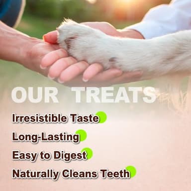 AFreschi Turkey Tendons for Dogs, USA-Sourced, Healthy Dog Treats, Rawhide-Free Puppy Chews, Long Lasting, All Natural, Hypoallergenic Dog Treats for Large Breeds, 2 Count Pack Bone (L) - Image 4