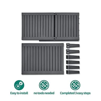 YITAHOME Outdoor Chaise Lounge Chairs Set of 4 with Adjustable Backrest, Sturdy Loungers for Patio & Poolside, Easy Assembly & Waterproof & Lightweight with 265lbs Weight Capacity, Dark Grey - Image 7