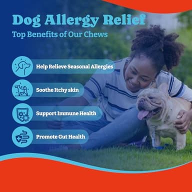YoYoBay Dog Allergy Relief Chews – 180 Soft Chews, Duck & Pear Flavor - Immune Support & Itch Relief with Colostrum, Astragalus Root, 6-Strain Gut Health Blend - Image 5