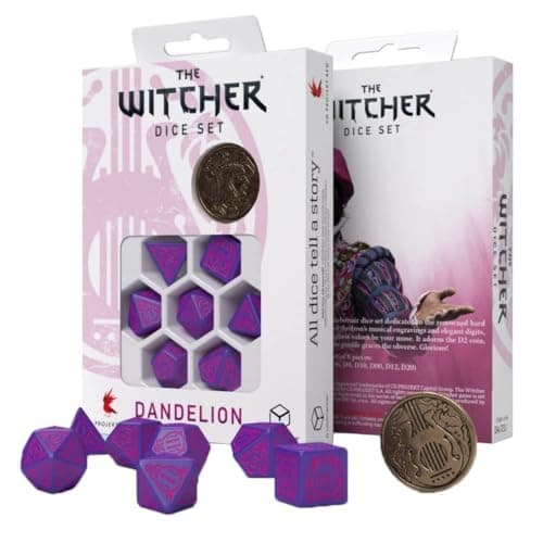 Q-Workshop Witcher Dice Set. Dandelion - Q-Workshop Conqueror of Hearts - Image 1