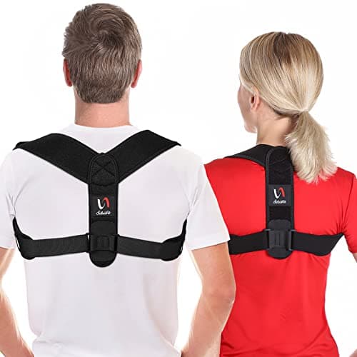 Schiara Posture Corrector for Men and Women, Comfortable Upper and Back Brace, Adjustable Back Straightener Support for Back, Shoulder and Neck - Image 1