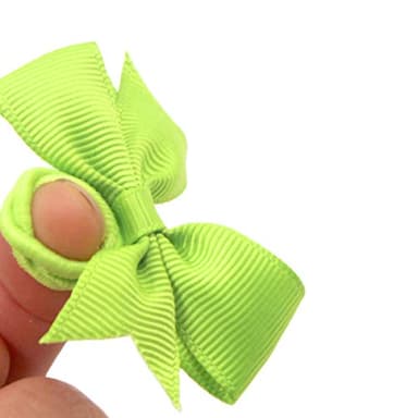 Baby Hair Ties with Bows,50pcs 2inch Baby Hair Bows Durable Rubber Bands Ponytail Holders Toddler Essential Hair Accessories for Infants Baby Girls in Pairs - Image 5