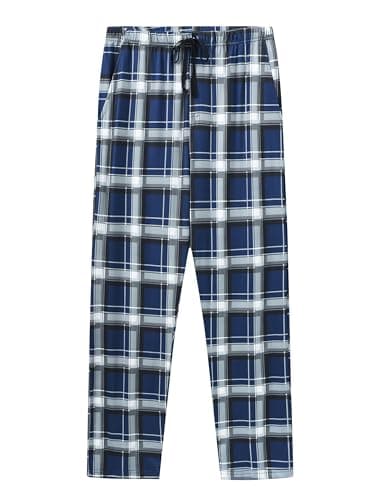 MoFiz Men's Pajama Sleep Lounge Pants Mens Sleepwear Lightweight Pjs Bottoms Comfort Plaid Sleeping Pants H-3Pack Medium - Image 6
