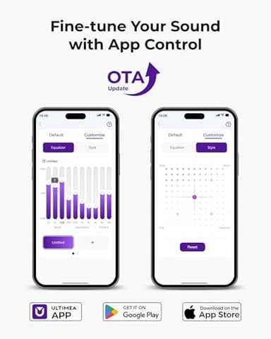 ULTIMEA 5.1CH Surround Sound Bar with Subwoofer, Dolby Atmos, VoiceMX, BassMX, APP, 300W Soundbar for Smart TV, Home Theater Surround Sound System for TV, BT 5.4, Poseidon M60 (2025 Model) - Image 7