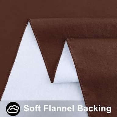 Smiry Rectangle Table Cloth 60x140 Inch, Waterproof Wipeable Vinyl Tablecloths Protector, Oil Spill Proof Plastic Table Cover for Dining, Picnic, Camping, Outdoor, Coffee - Image 4