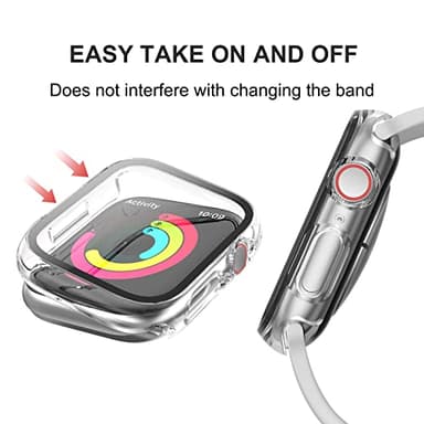 HASDON [12 Pack] Case Compatible with Apple Watch Series 3/2/1 38mm with Tempered Glass Screen Protector, Overall Bumper Hard Ultra-Thin Protective Cover for iwatch 38mm Accessories - Image 4