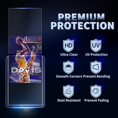 400 Card Sleeves Top Loaders for Cards, Toploaders Premium Baseball Card Sleeve Hard Plastic, 3" x 4" Trading Cards Holder, Sports Protectors(200 Toploaders + 200 Penny Sleeves) - Image 3