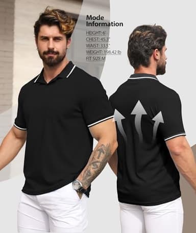 GEEK LIGHTING Men's Athletic Polo Shirts with Pocket (3-Pack - Image 5