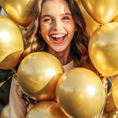 RUBFAC 145pcs Metallic Gold Balloons Latex Balloons 18 12 10 5 Inch Party Balloon Kit Different Sizes for Birthday Party Wedding Balloon Graduation Baby Shower Decoration - Image 7