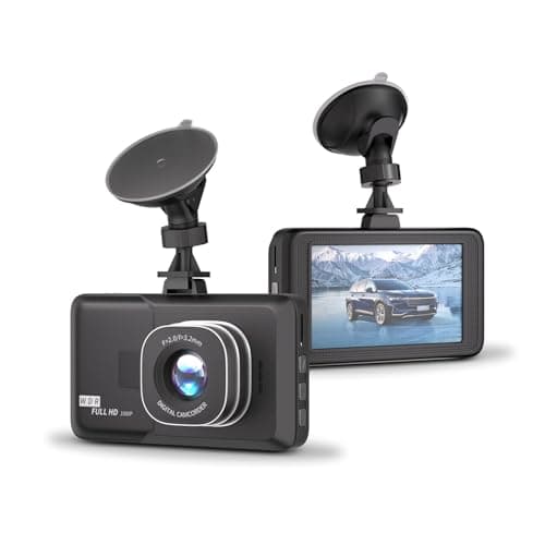 3-inch 1080P HD car Dash cam, 24-Hour Recording, 170° Wide Angle, Night Vision, Video Motion Detection - Image 1