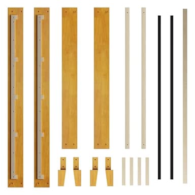 Yaheetech Full Bed Frame Natural Solid Wood Platform Bed with Wooden Slats Support, 12-inch Underbed Space for Storage, Noise-Free Design, Easy Assembly, Natural Wood Finish - Image 9