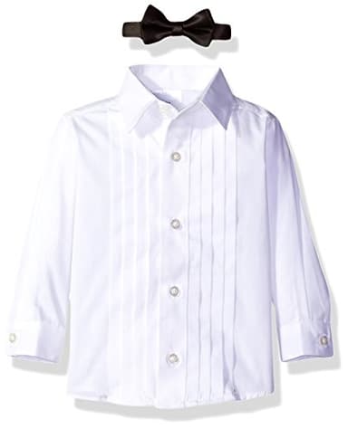 Nautica Baby Four Piece Tuxedo Suit Set, Black Tuxedo, 12M - Image 5