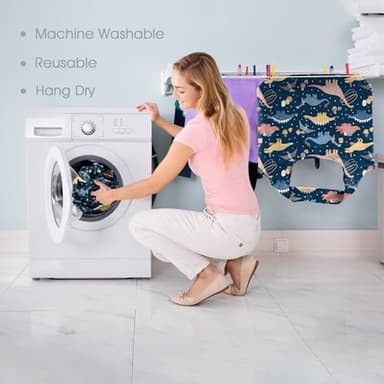 BeeGreen Dinosaur Lover Gifts for Women Animals Reusable Grocery Bags Shopping Bags Bulk 6 Pack 50LBS X-Large Foldable-Machine Washable-Heavy Duty - Image 6