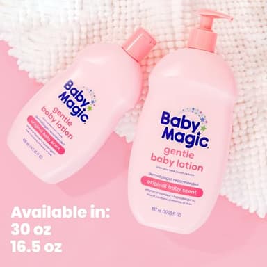 Baby Magic Gentle Baby Lotion | 30 Fl Oz (Pack of 4) | Vitamins & Aloe | Free of Parabens, Phthalates, Sulfates and Dyes - Image 8