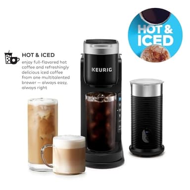 Keurig K-Café Barista Bar Single Serve Coffee Maker and Frother, with 3 Brew Sizes, Hot and Cold Coffee Capabilities, 2oz Coffee Shot Button, Black - Image 2