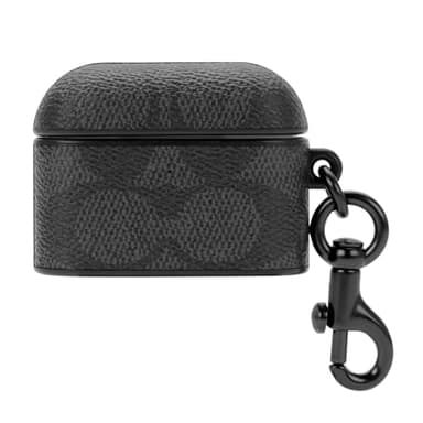Coach Signature AirPods Pro Case - Compatible with AirPods Pro 2nd / 1st Generation - Signature Charcoal - Image 1