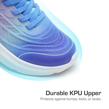 DREAM PAIRS Girls Shoes Kids Tennis Sparkle Ease Running Athletic Lightweight Sneakers for Little/Big Kids Toddler,Size 13 Little Kid,Navy/Purple/Blue,SDRS2411K - Image 2