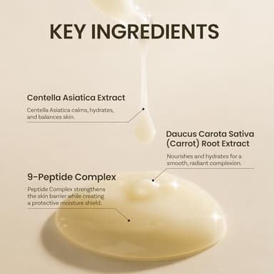 ONGREDIENTS Skin Barrier Calming Lotion | Lightweight Moisturizer for Dry, Sensitive Skin | Centella, 9-Peptide Complex, Glucose, Soothing, Calming, Hydrating | Vegan, Korean skincare (7.43 fl Oz) - Image 3