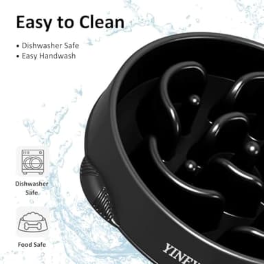 YINEYA 4 Cups Slow Feeder Dog Bowls Large Breed, Anti-Choking Pet Supplies, Maze Dog Food Bowl, Puzzle Feeder That Slow Down Eating - Image 7