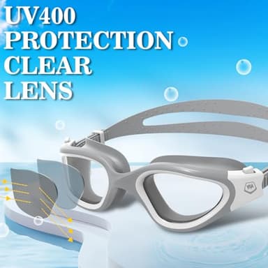 WIN.MAX Polarized Swimming Goggles Swim Pool Goggles Anti Fog Anti UV No Leakage Clear Vision for Men Women Adults Teenagers - Image 2