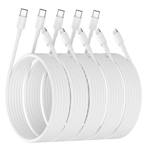 USB C to Lightning Cable [Apple MFi Certified] - 5 Pack 6FT Type C to Lightning Cable Power Delivery Fast Charging iPhone Charger for iPhone 14 13 12 11 Pro Max XR XS X 8 SE - Image 1