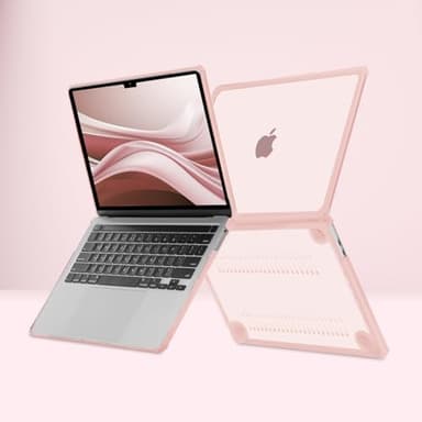 MOSISO Compatible with MacBook Pro 13 inch Case M2 2025-2016 A2338 M1 A2251 A2289 A2159 A1989 A1708 A1706, Anti-Cracking Heavy Duty Plastic TPU Bumper Hard Case&Keyboard Skin&Screen Film, Pink - Image 5
