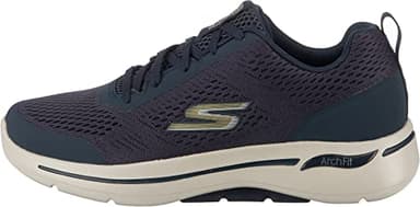 Skechers Men's Go Walk Arch Fit Idyllic Sneaker, Navy/Gold, 11 - Image 3