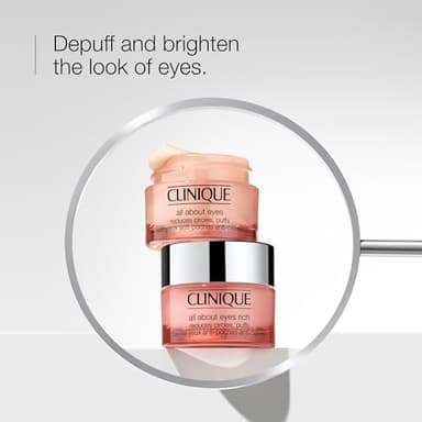 Clinique All About Eyes Lightweight Eye Cream With Vitamin C | Hydrating, Brightening, Depuffing + Dark Circle Reducing - Image 4